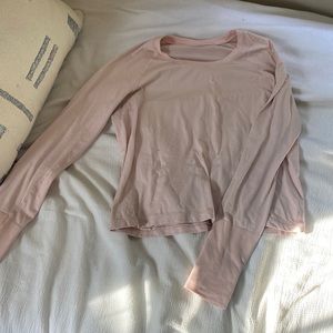 Light Pink LuluLemon long sleeve
